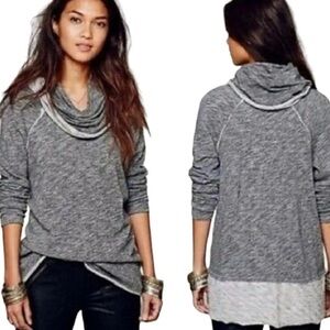 Free People Beach Shirt Cowl Neck Cocoon